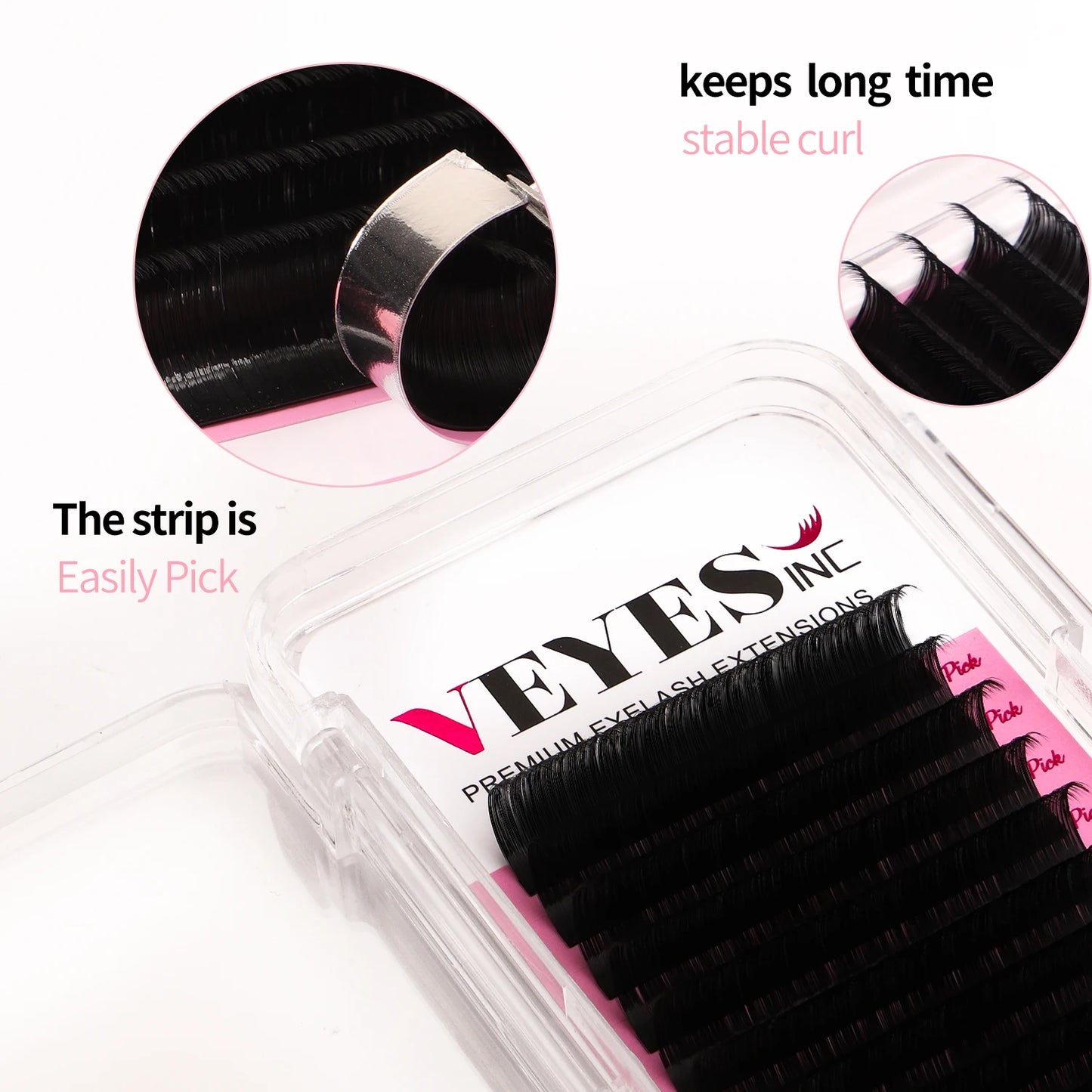 VEYES INC Cashmere Lashes Eyelash Extensions Faux Mink Lashes 8-20mm Professionals Classic Soft Natural Lash Bulk Wholesale