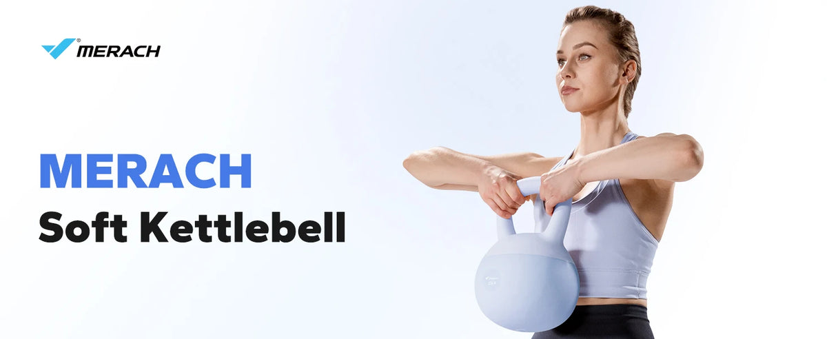 MERACH Kettlebell Sand Filled Shock Absorbing 15/25 LB PVC Quiet Kettlebell for Home Gym Apartment Floor-Friendly Non-Slip Rubber Base Wide Handle Safe Drop-Proof Workout Weight for Women Beginners & Seniors