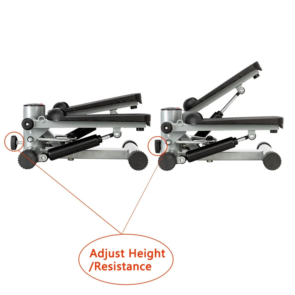 2025 Aerobic Fitness Step Air Stair Climber Stepper Exercise Machine New Equipment Silver--Replace encoding：91086382