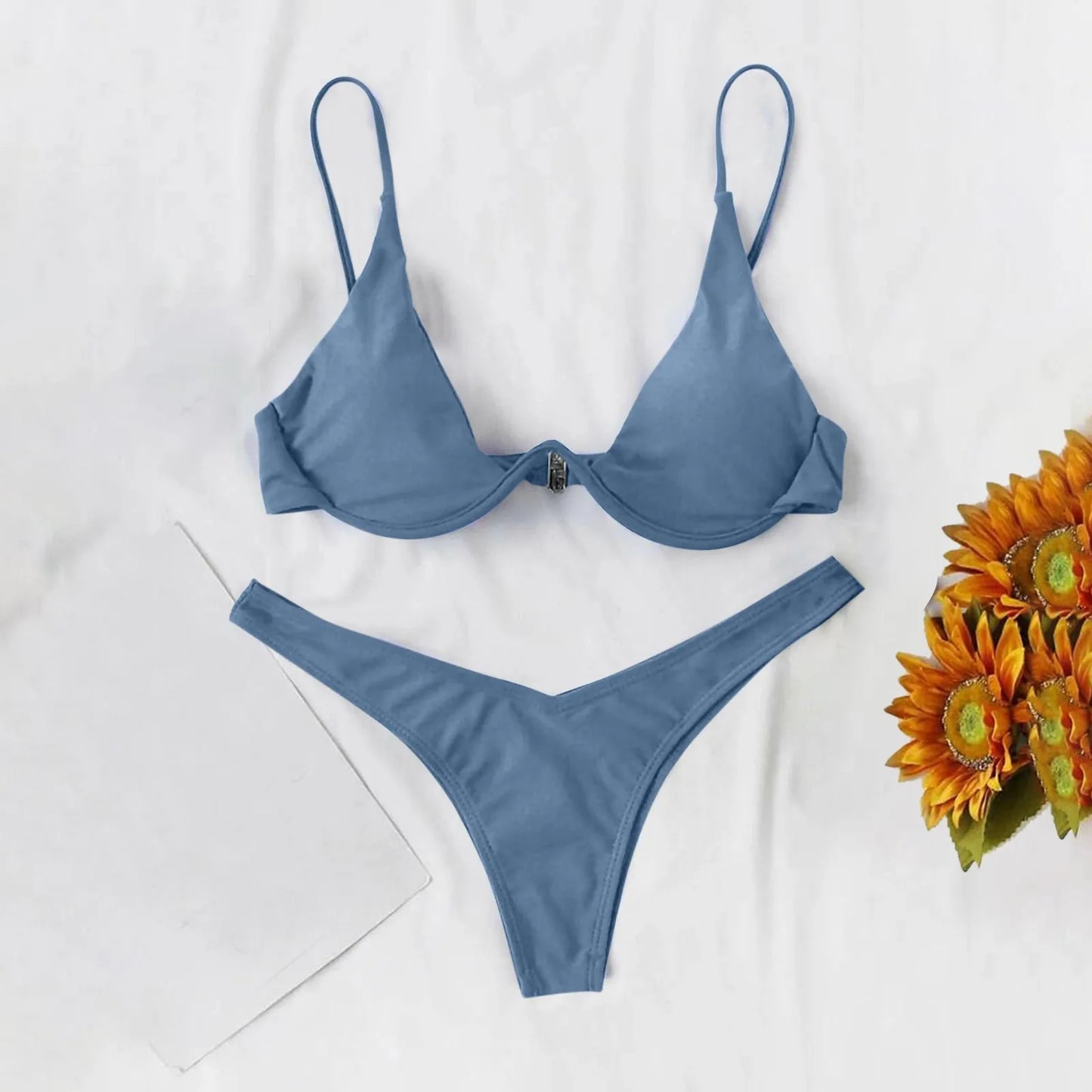 2025 Sexy Bikini Swimsuit Low Waisted Beach Bathing Suit   Brazilian Swimwear Two Pieces Sale