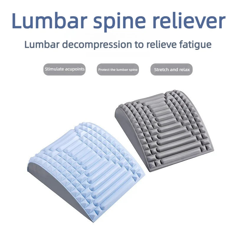 Multi-functional Back Stretcher Lumbar Support Massager Neck Waist Spine Relief Device Posture Corrector Yoga Home Office Use