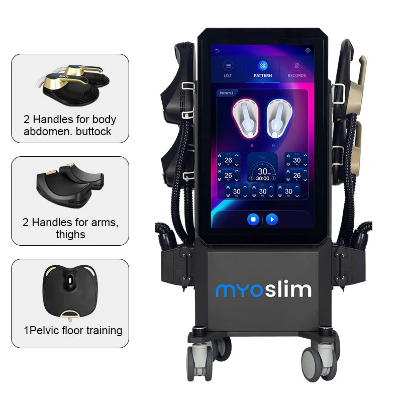 Professional EMS RF 15 Tesla 6500W Machine EMS Body Sculpting Machine EMS Fat Burning EMS Body Slimming Muscle Stimulator