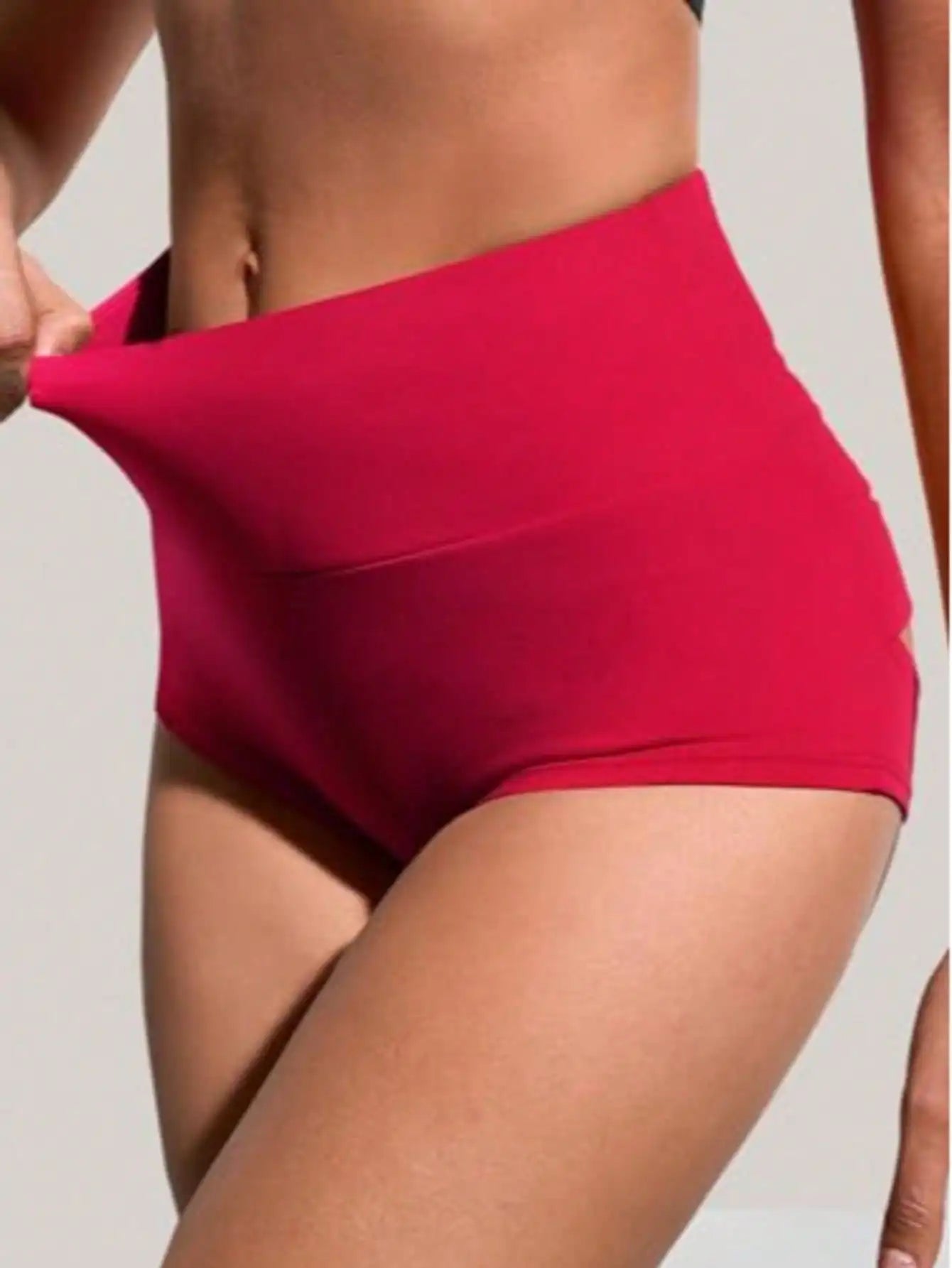 Fisoew women's High Waisted Sculpting Yoga Shorts With Ventilation Cut Outs Scrunch Butt Lifting Fitness Shorts For Gym Training