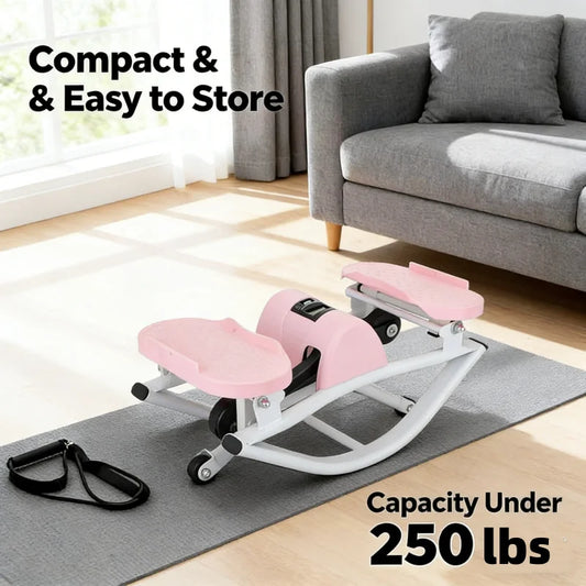 LUSQI Rock Stepper Portable Silent Lateral Stepper Machine For Home Gym Office Legs Glutes Abs Workout Fitness Equipment