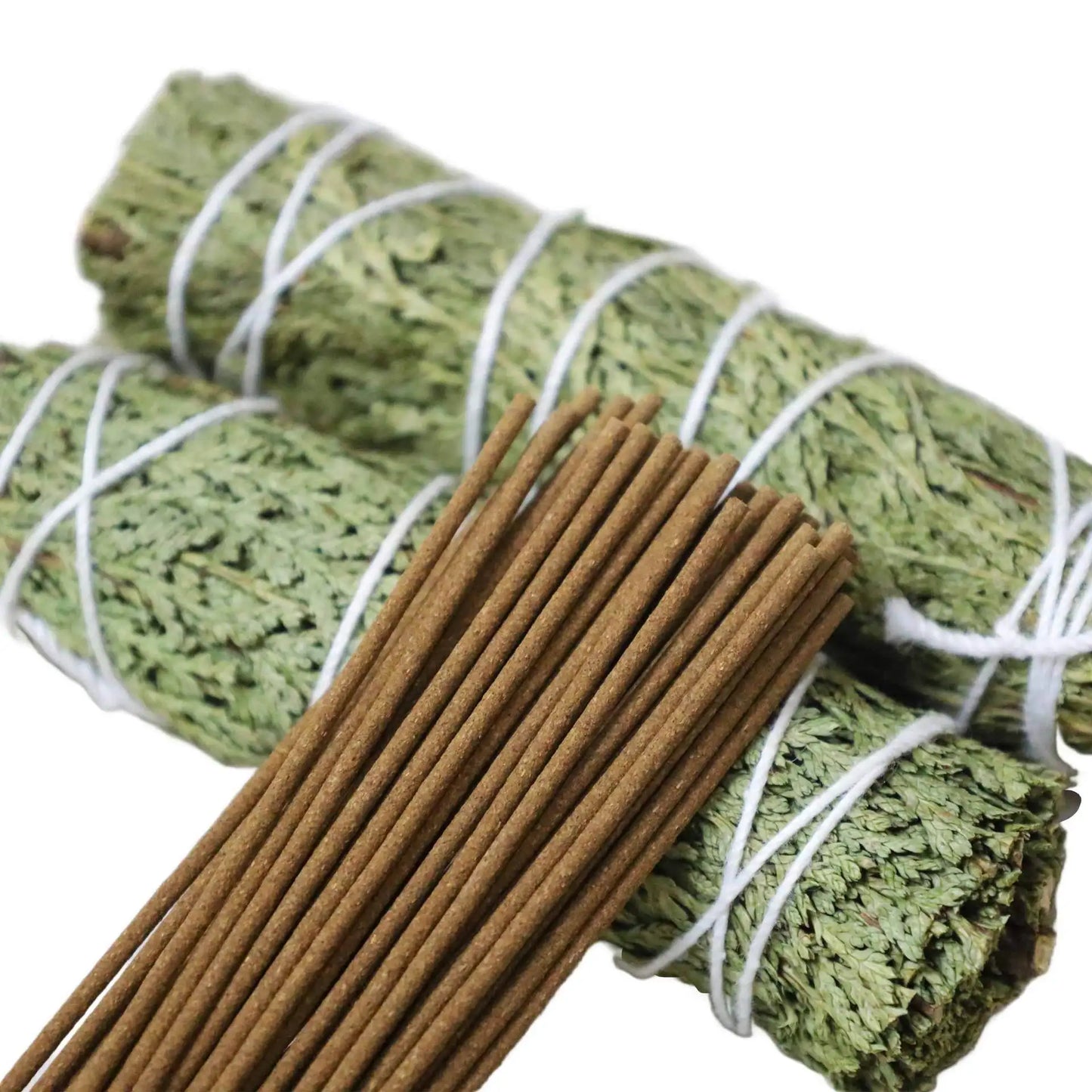 Palo Santo Peruvian Sacred Wood Incense, White Sage, California Cedar, Aromatherapy Natural Plants Indoor Yoga Aromatherapy