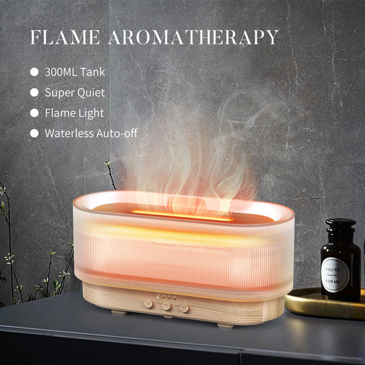 SEJOY Air Humidifier Small Size Ultrasonic Cool Mist Maker Fogger Aroma Diffuser Led Essential Oil Flame Lamp Home Appliance