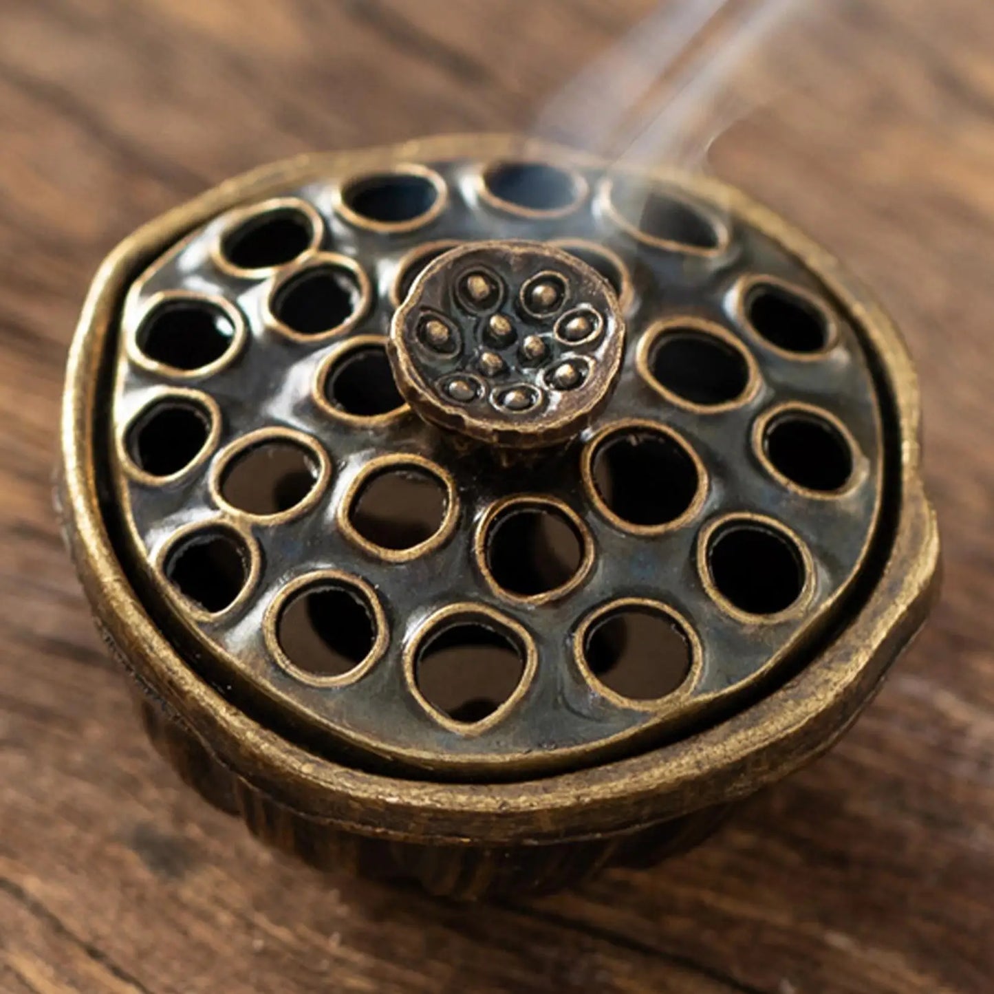 Lotus seed shape incense burner mini–Aromatherapy Burner fingertip Artistic Zen Aroma stove for Yoga Studio Meditation Room