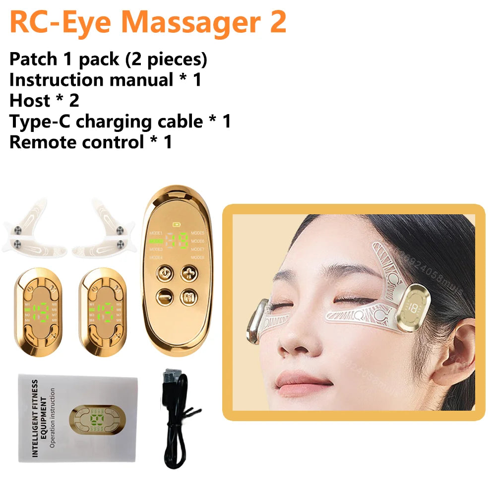 Ems Pulse Microcurrent Eye Care Device Eye Massager To Relieve Fatigue Massage Reduce Dark Circles Eye Swelling Anti-Wrinkle