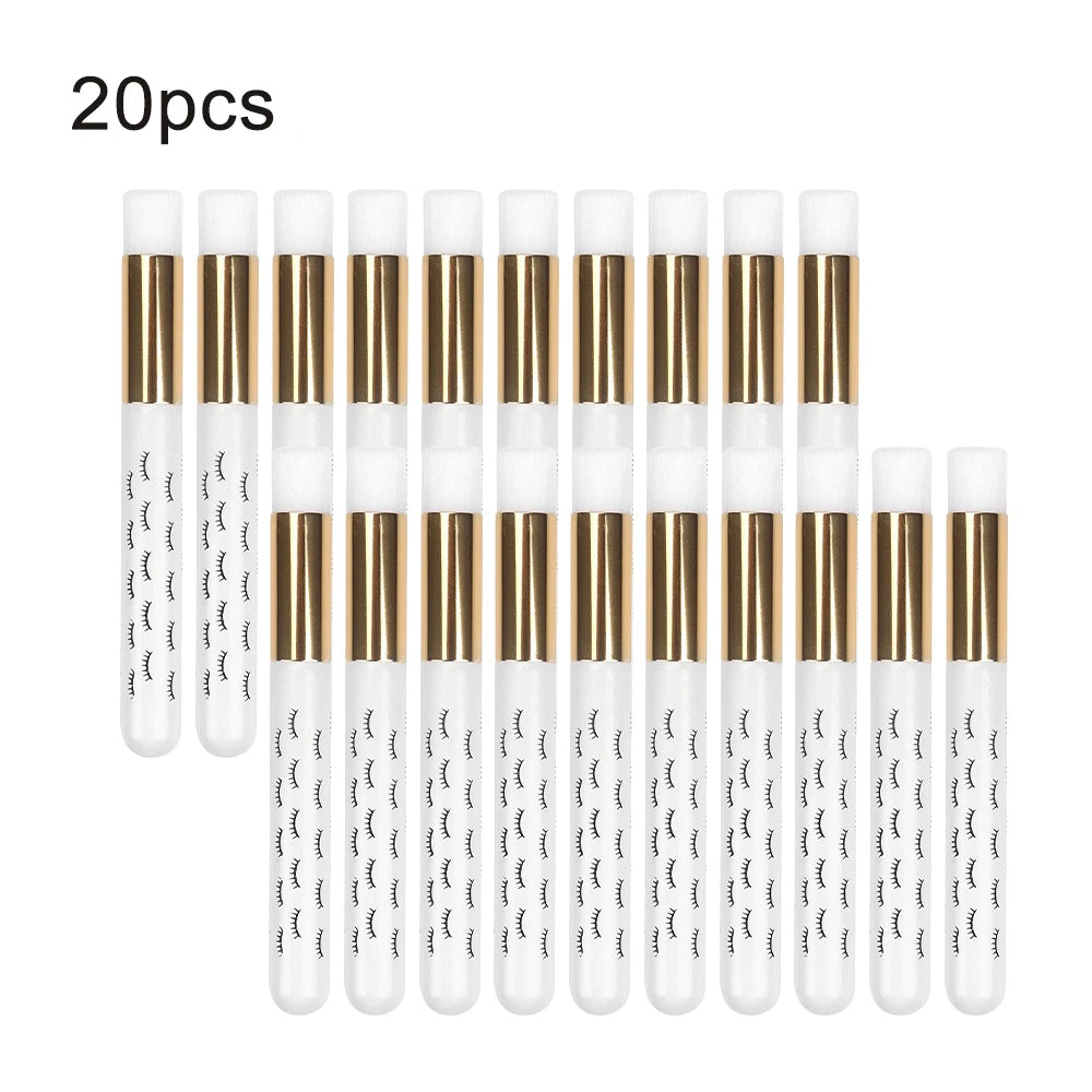 5/20/50pcs Eyelash Cleaning Brush Lash Shampoo Brush for Eyelash Extensions Peel Off Nose Pore Blackhead Remover Makeup Tool