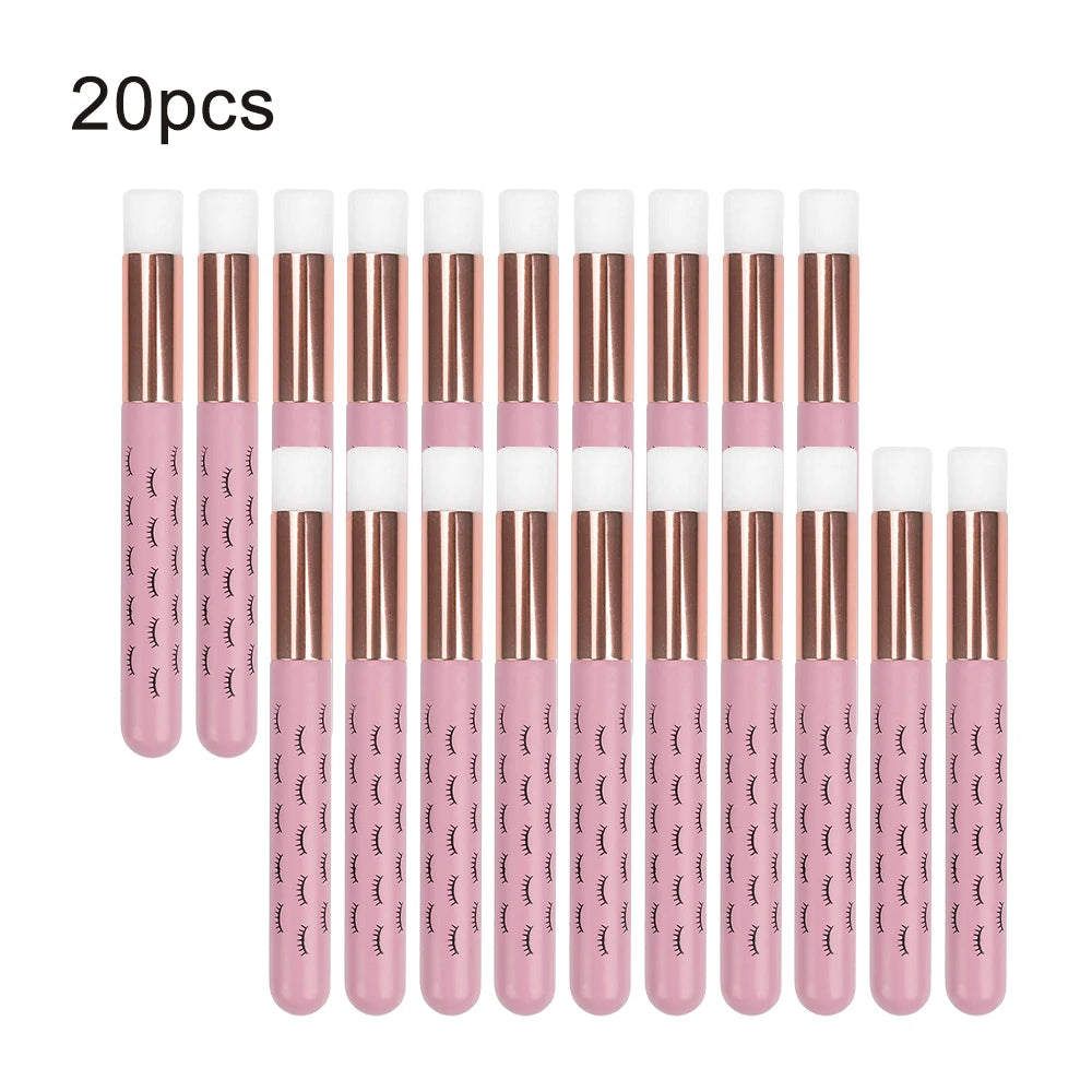 5/20/50pcs Eyelash Cleaning Brush Lash Shampoo Brush for Eyelash Extensions Peel Off Nose Pore Blackhead Remover Makeup Tool