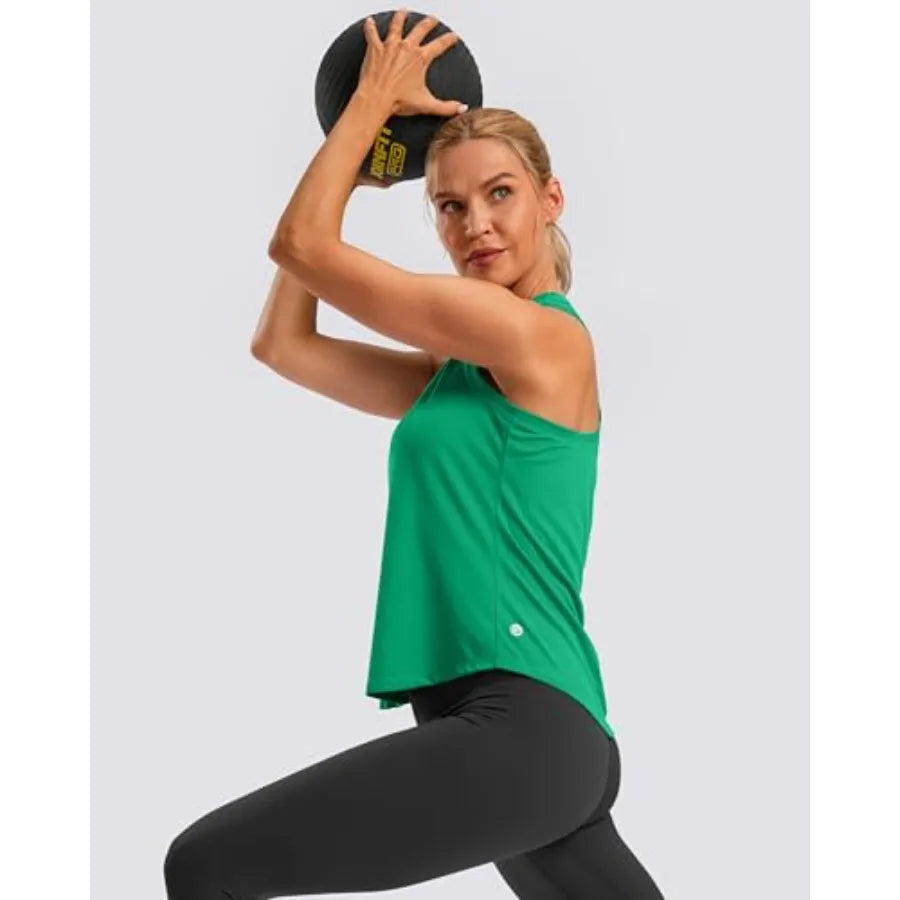 G Gradual Women's Workout Tank Tops Racerback Athletic Yoga Tops Loose Fit Sleeveless Running Gym Sports Shirts for Women