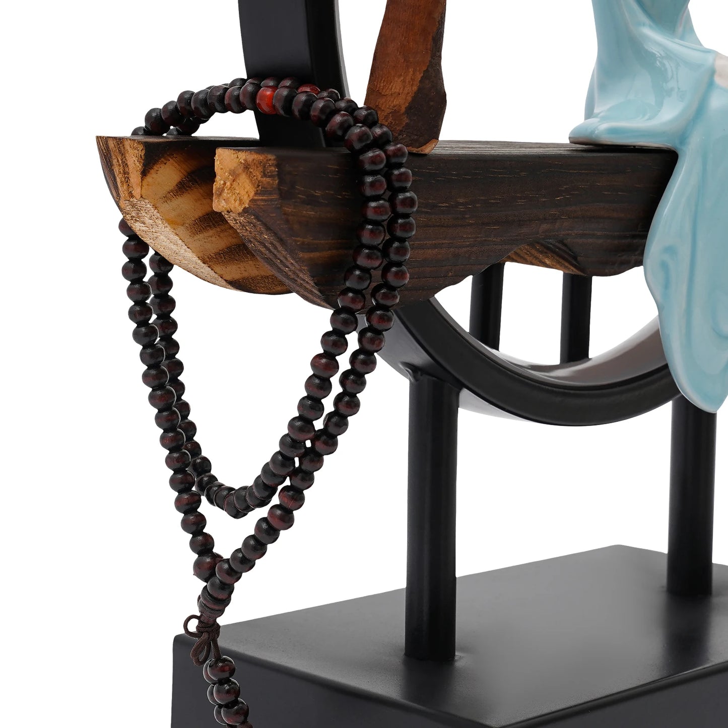 Bymaocar New Chinese Style Zen Meditation Incense Burner Set with Unique Smoke Tabletop Decoration for Living Rooms, Tea Rooms