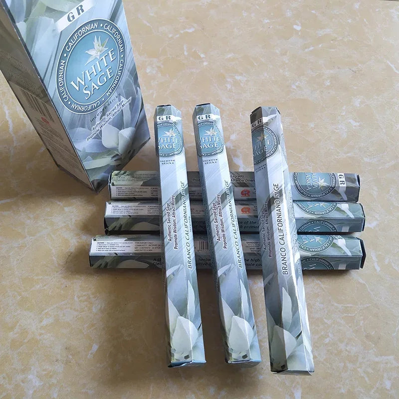 Fragrance 110pcs White Sage Lavender Incense Sticks Palo Santo Scents for Home Sandalwood Indian Incense Jasmine Home Fragrance