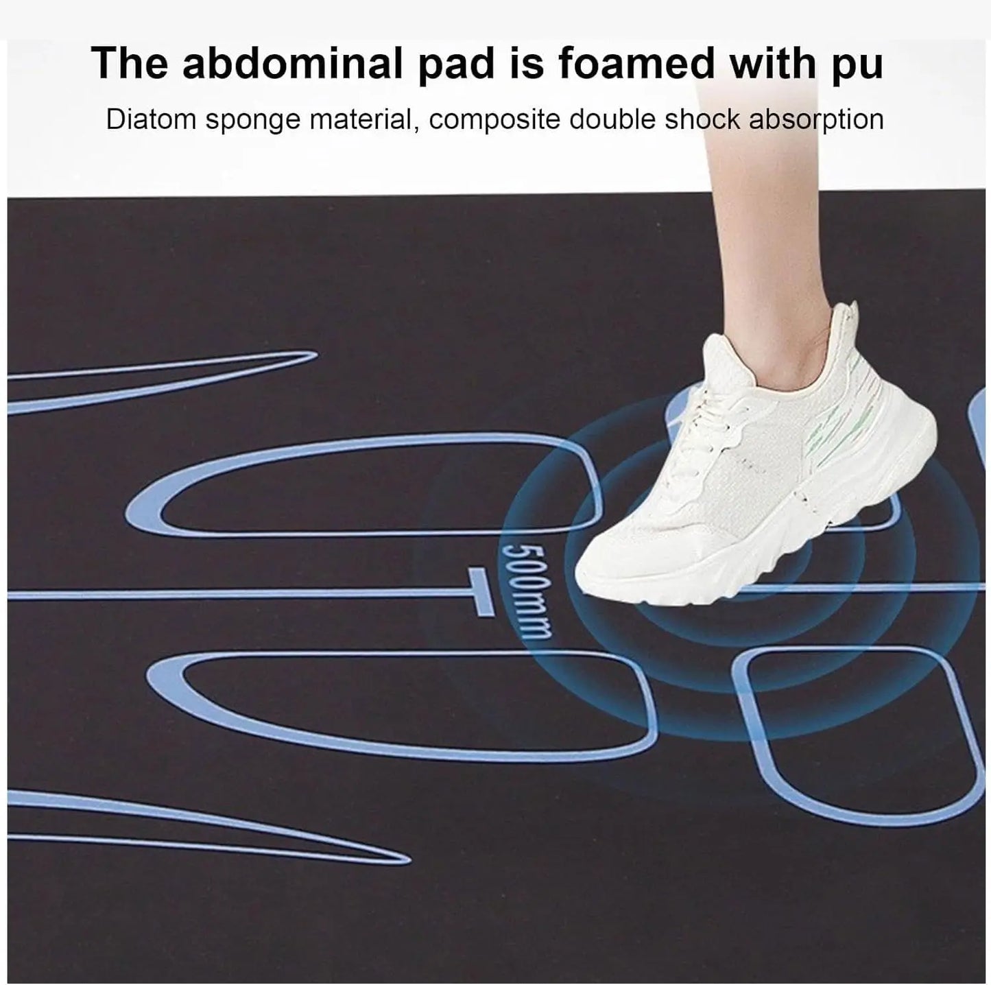 Yoga Mat For Abdominal Plate Ab Roller Wheel Yoga Anti-slip Shock Absorber Mute Exercise Floor Pilates Workouts For Women Men