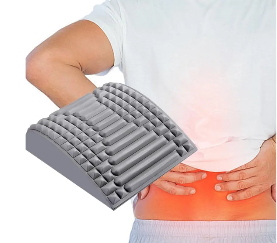 Multi-functional Back Stretcher Lumbar Support Massager Neck Waist Spine Relief Device Posture Corrector Yoga Home Office Use
