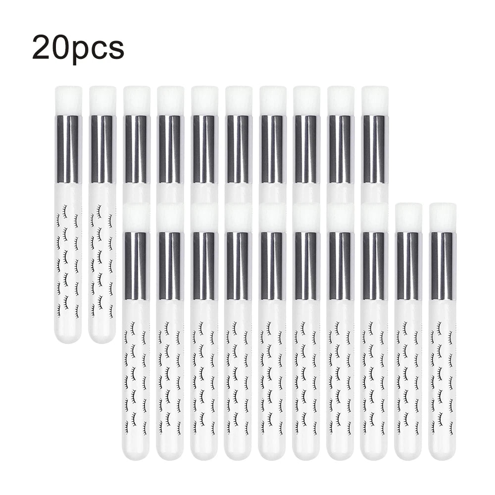 5/20/50pcs Eyelash Cleaning Brush Lash Shampoo Brush for Eyelash Extensions Peel Off Nose Pore Blackhead Remover Makeup Tool