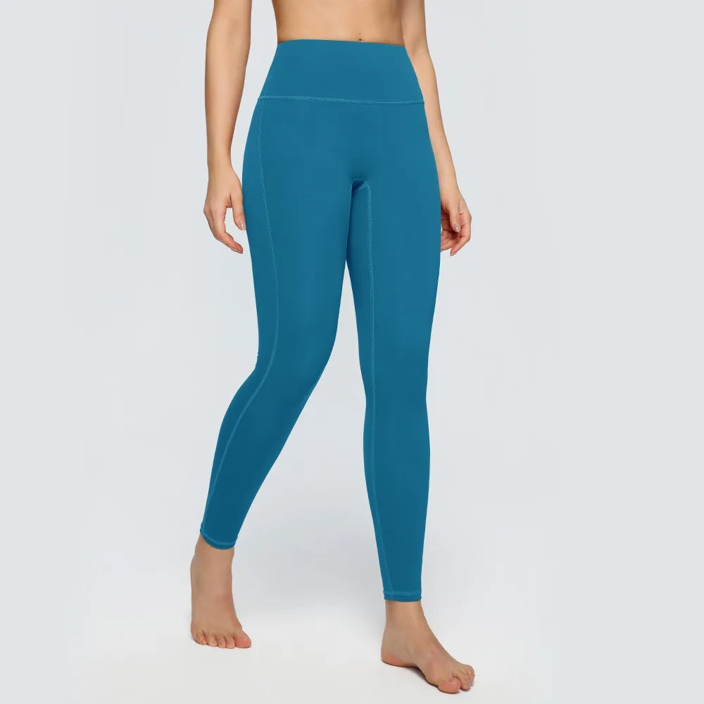 Women's Naked-Skin Yoga Leggings, High Stretch Quick Dry Butt Lifting Tight Fitness Pants for Outdoor Jogging Casual Daily & Street Wear