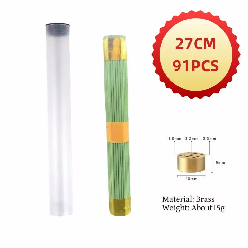 91pcs Natural Sandalwood Incense Stick With Incense Holder Multi-scented For Places Tea Room Yoga Blessing Incense Free Shipping