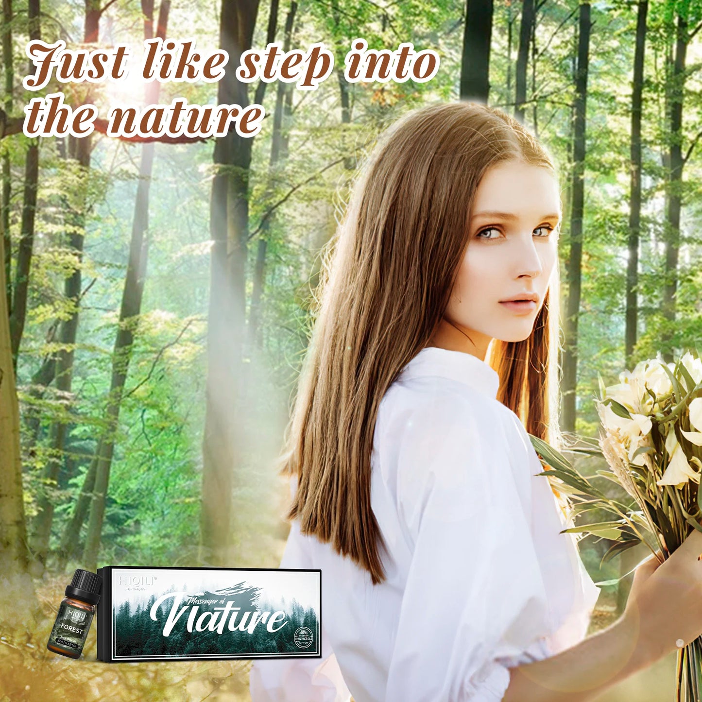 HIQILI Fragrance Oils Set-Nature Theme | TOP 6 Gift Set Use For Aromatherapy, Diffuser, Humidifier, Candles | Car, Home, Hotel, Travel