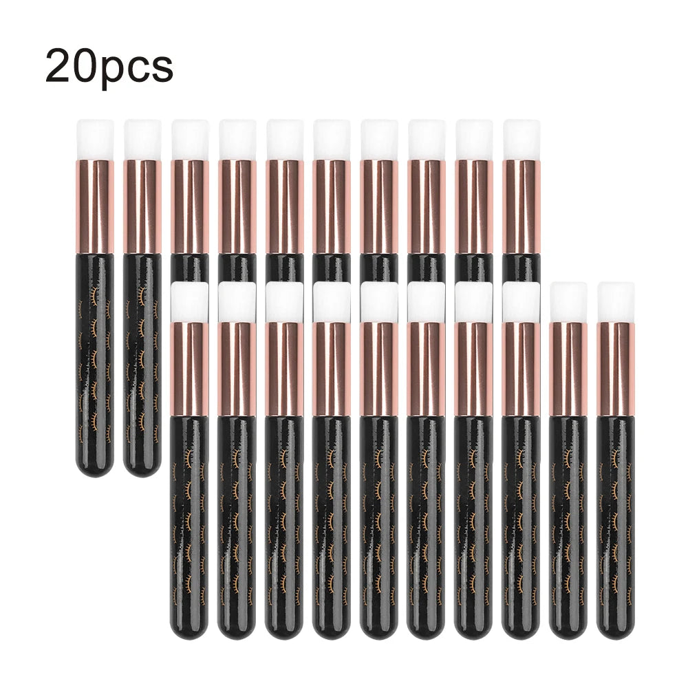 5/20/50pcs Eyelash Cleaning Brush Lash Shampoo Brush for Eyelash Extensions Peel Off Nose Pore Blackhead Remover Makeup Tool