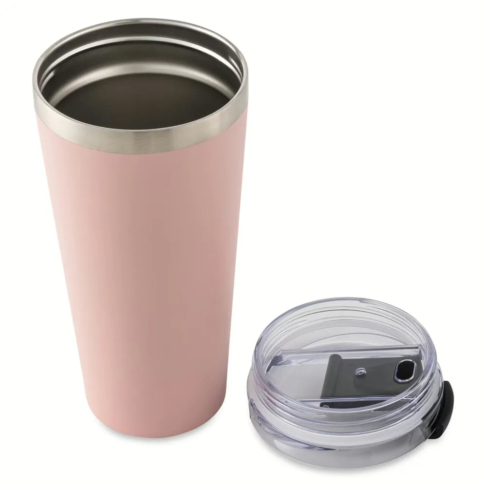 Insulated Stainless Steel Tumbler with Lid and Straw 20 oz Travel Mug Hot Cold Drink Cup Vacuum Thermos for Car Office Camping