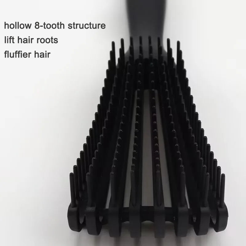 Hollow 8-Tooth Octopus Scalp Massage Comb, Lift Hair Roots Anti-Static Smooth Detangling Hair Brush, For Daily Styling Shower Home Travel Use, Women Men Adults All Hair Types, Fluffy Voluminous Hair Care Styling Hairdressing