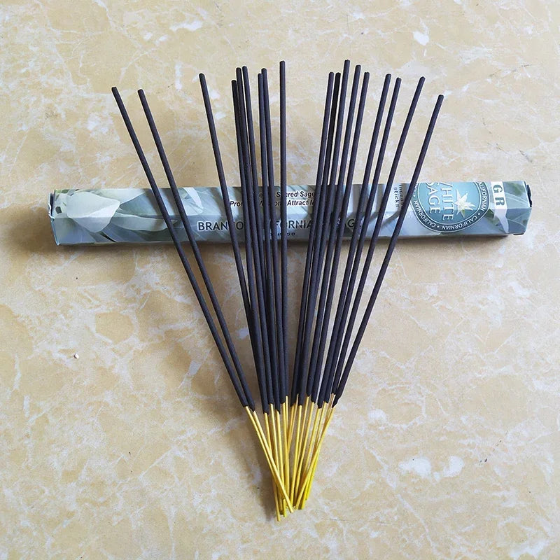 Fragrance 110pcs White Sage Lavender Incense Sticks Palo Santo Scents for Home Sandalwood Indian Incense Jasmine Home Fragrance