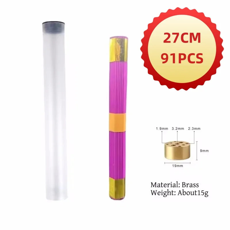 91pcs Natural Sandalwood Incense Stick With Incense Holder Multi-scented For Places Tea Room Yoga Blessing Incense Free Shipping