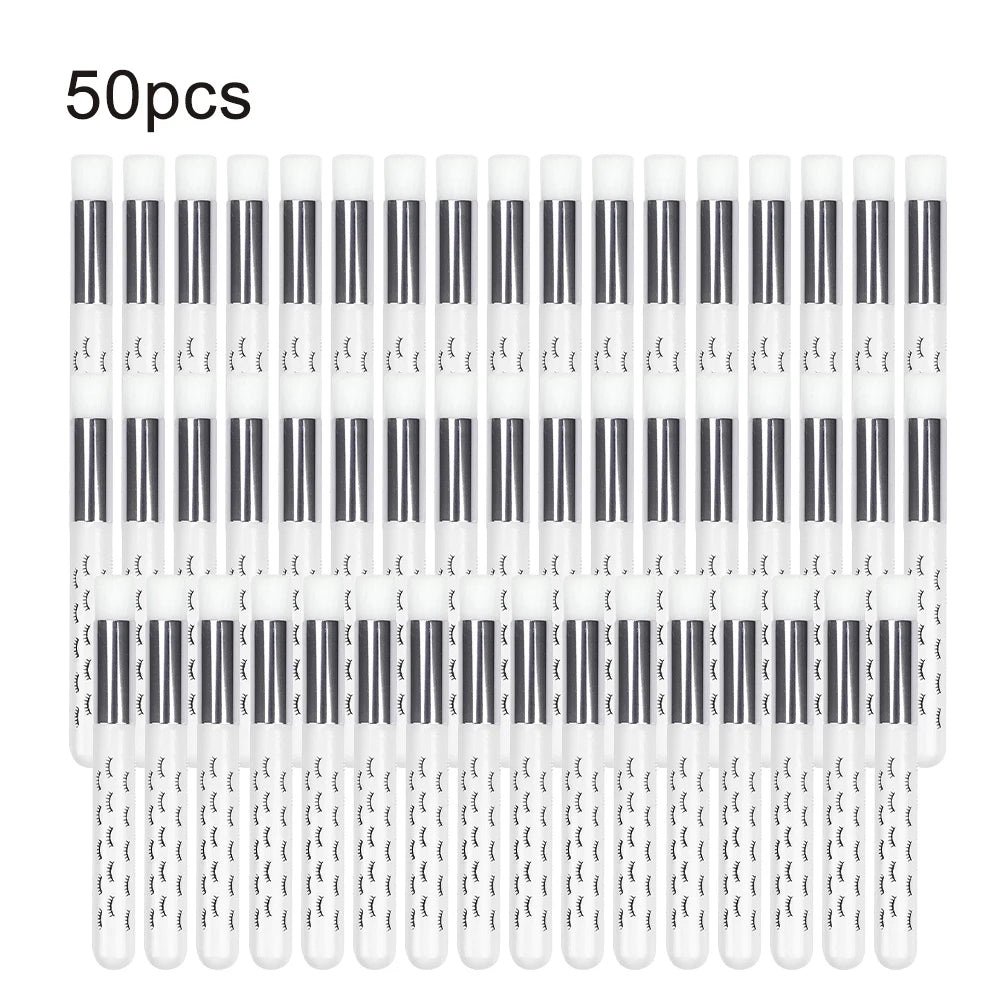 5/20/50pcs Eyelash Cleaning Brush Lash Shampoo Brush for Eyelash Extensions Peel Off Nose Pore Blackhead Remover Makeup Tool