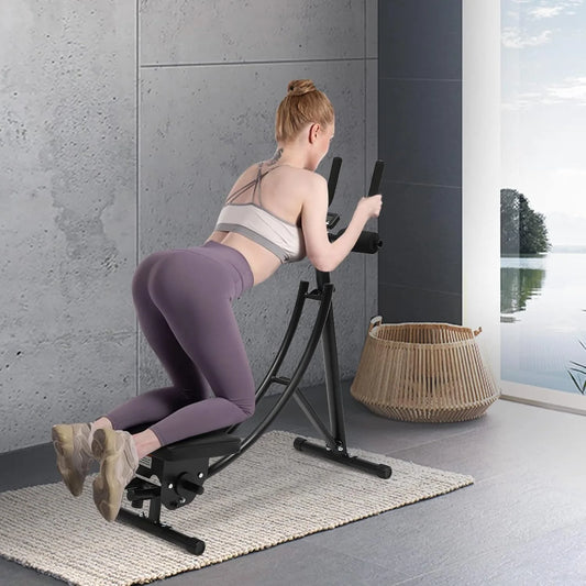 Ab Workout Equipment for Gym, Core Trainer with 3 Intensities Digital Display, Foldable Abdominal Trainer Waist Toner