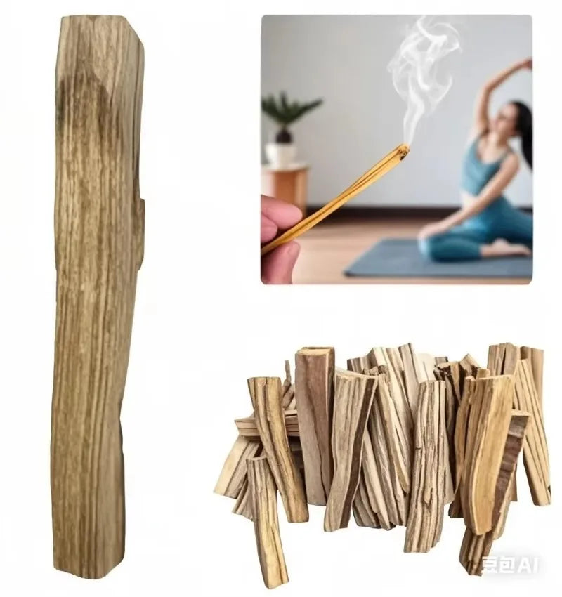 Palo Santo Natural Incense Sticks High Oil Content for Indoor Aromatherapy, Refreshing Breath Meditation 10pcs
