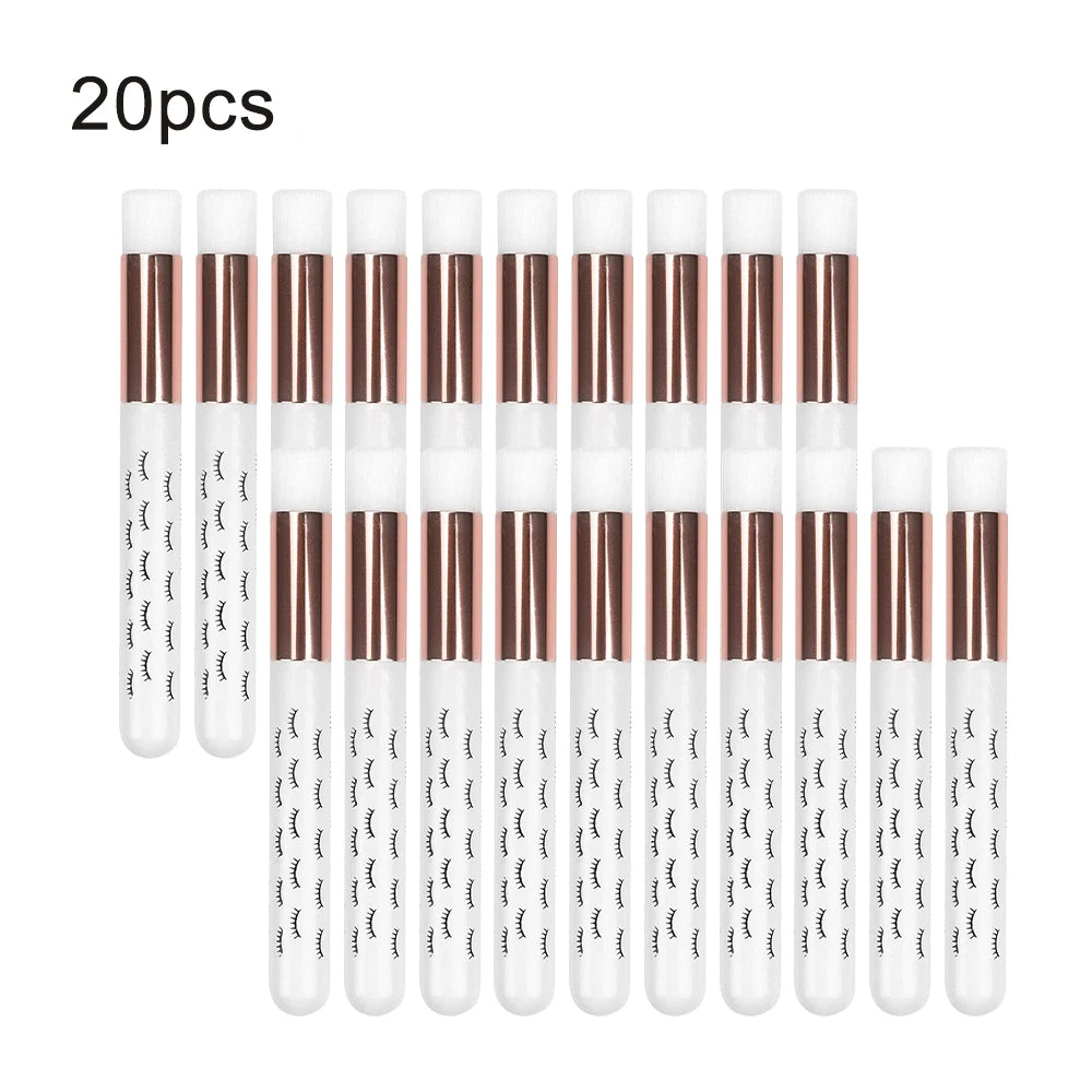 5/20/50pcs Eyelash Cleaning Brush Lash Shampoo Brush for Eyelash Extensions Peel Off Nose Pore Blackhead Remover Makeup Tool