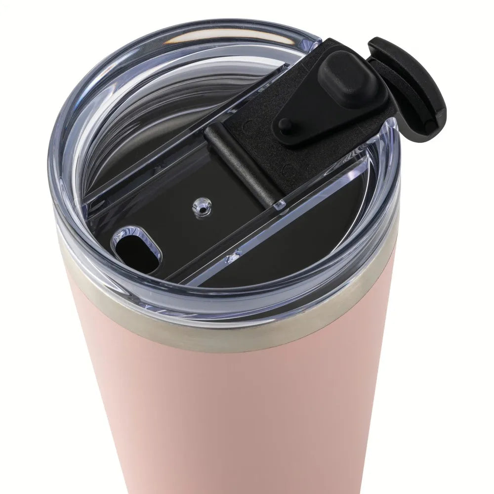 Insulated Stainless Steel Tumbler with Lid and Straw 20 oz Travel Mug Hot Cold Drink Cup Vacuum Thermos for Car Office Camping