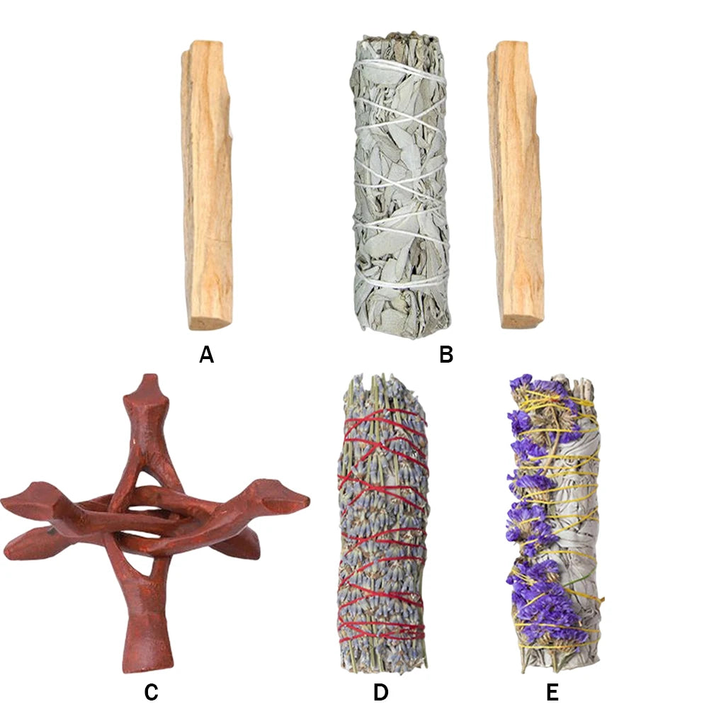 Aroma Incense Sticks Pure Leaf Smoking Stand Holder Spiritual Meditation Indoor Purification for Yoga Home Cleansing Healing