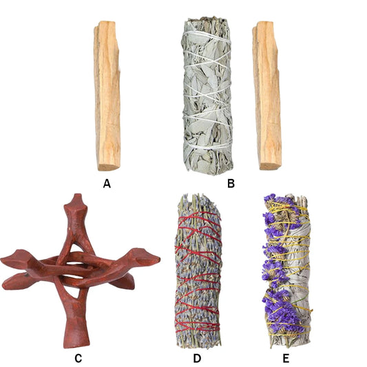 Aroma Incense Sticks Pure Leaf Smoking Stand Holder Spiritual Meditation Indoor Purification for Yoga Home Cleansing Healing