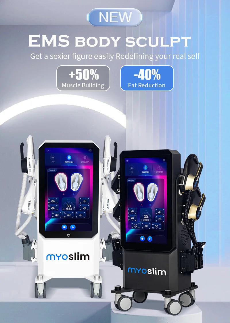 Professional EMS RF 15 Tesla 6500W Machine EMS Body Sculpting Machine EMS Fat Burning EMS Body Slimming Muscle Stimulator