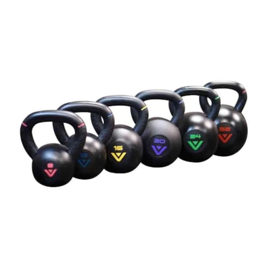Rubber Coated Kettlebell Durable Steel Core Weight for Strength Training and Home Gym Rubberized Grip for Comfort Color-Coded