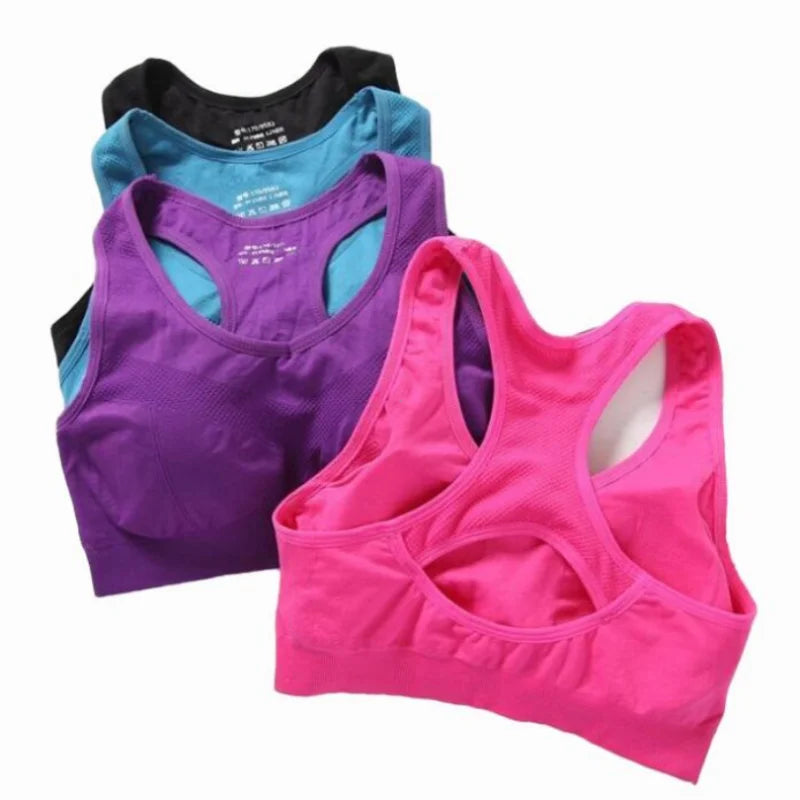 Women Sports Bra Top Push Up Fitness Yoga Bra Underwear Sport Tops For Women Breathable Running Vest Gym Wear