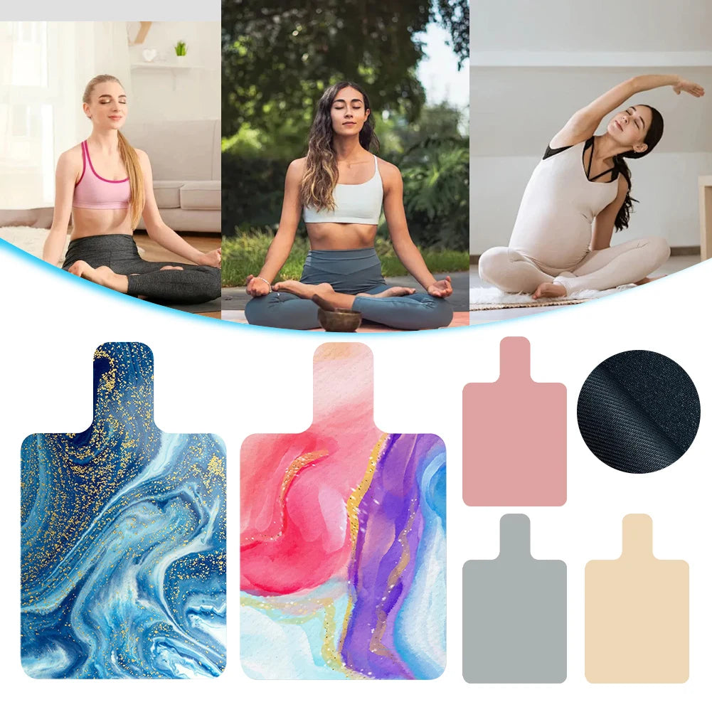 Pilates Reformer Mat Sweat Absorbent Pilates Suede Rubber Yoga Mat Non-Slip Fitness Gym Mat Portable for Balance Training