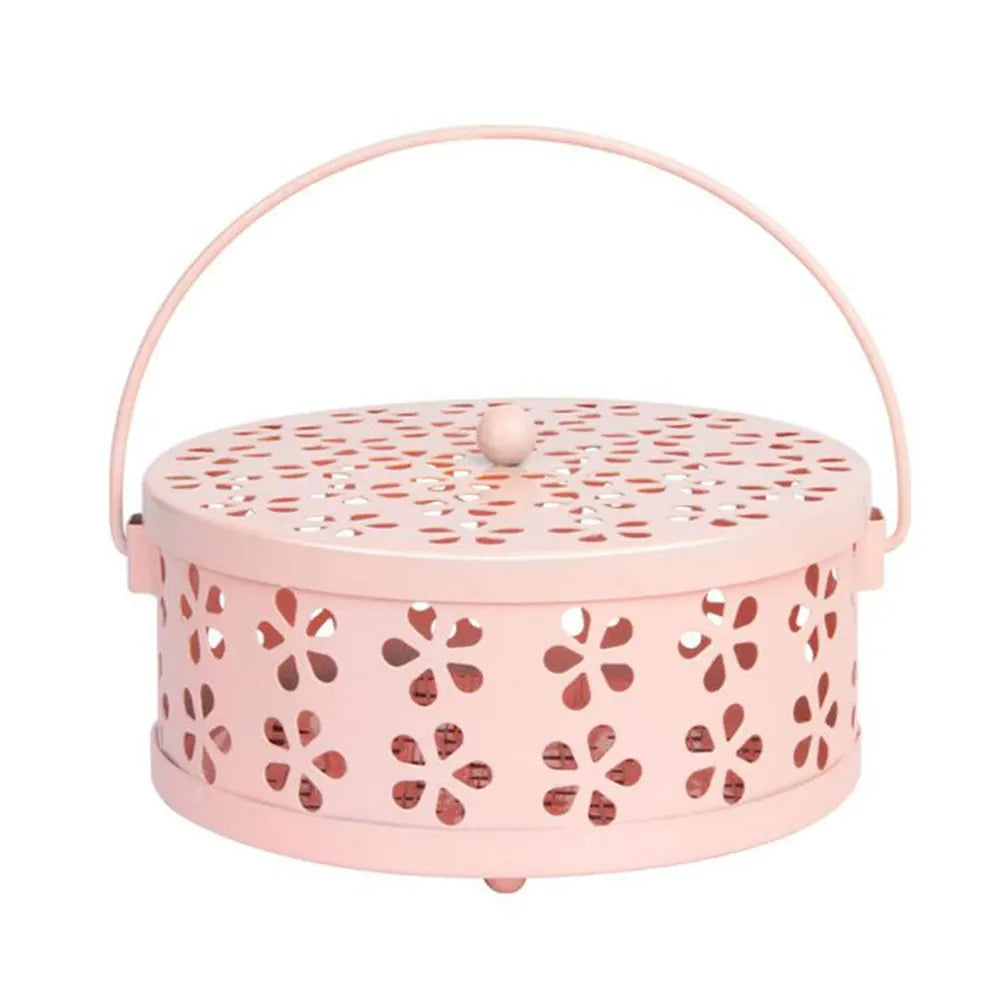 Portable Incense Burner Holder with Handle Incense Coil Burner Mosquito Repellent Coil Holder for Outdoor Garden Patio Camping