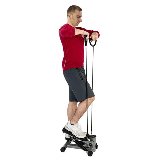 2025 Aerobic Fitness Step Air Stair Climber Stepper Exercise Machine New Equipment Silver--Replace encoding：91086382