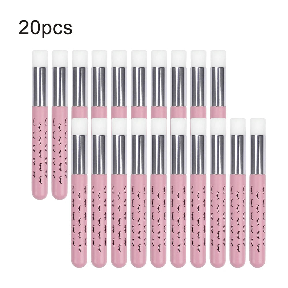5/20/50pcs Eyelash Cleaning Brush Lash Shampoo Brush for Eyelash Extensions Peel Off Nose Pore Blackhead Remover Makeup Tool