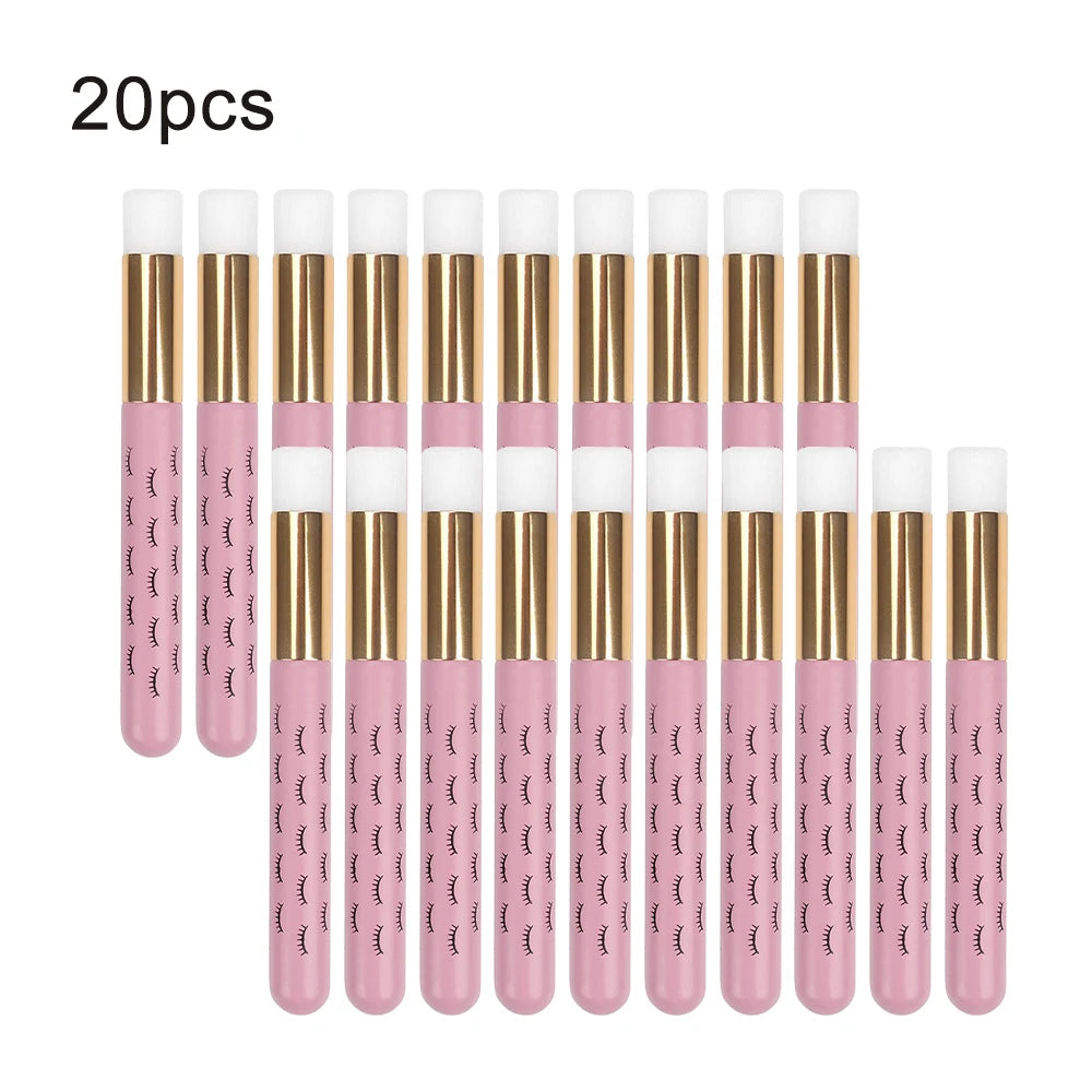 5/20/50pcs Eyelash Cleaning Brush Lash Shampoo Brush for Eyelash Extensions Peel Off Nose Pore Blackhead Remover Makeup Tool
