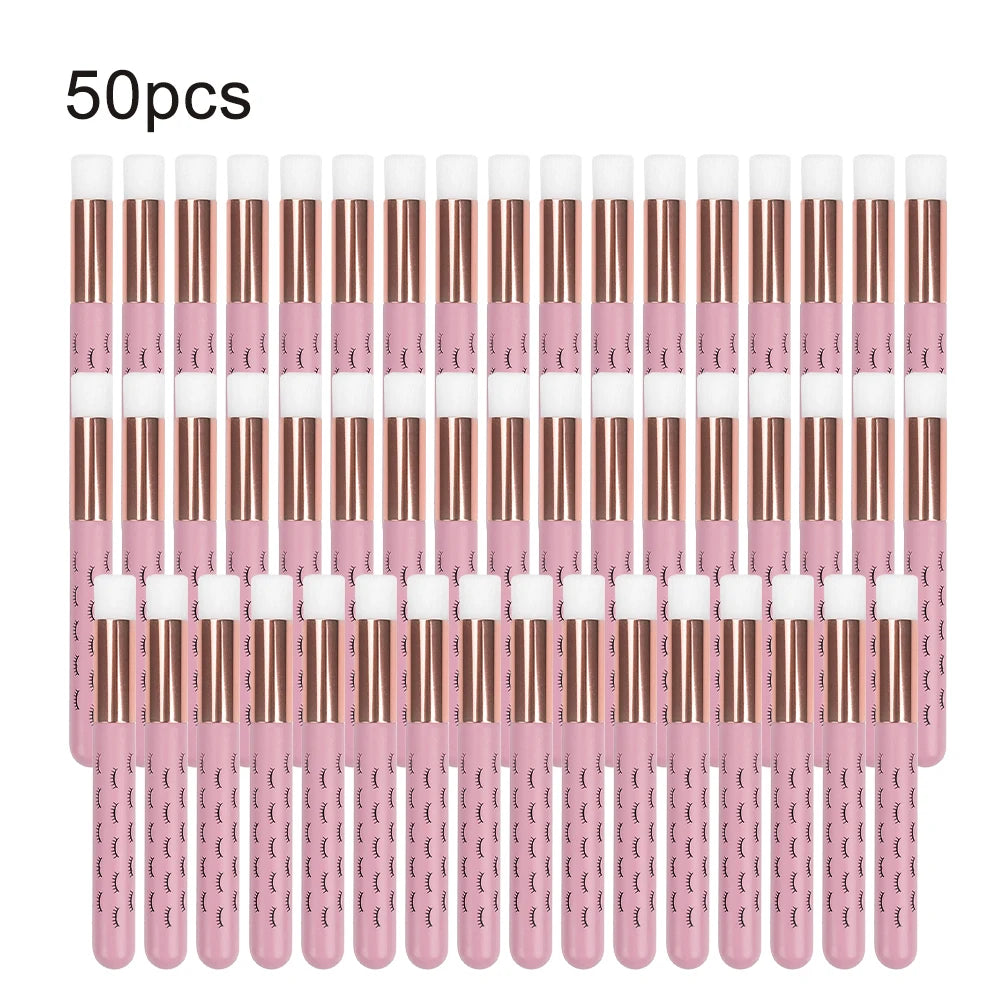 5/20/50pcs Eyelash Cleaning Brush Lash Shampoo Brush for Eyelash Extensions Peel Off Nose Pore Blackhead Remover Makeup Tool
