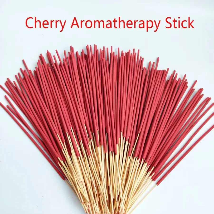 Cherry scented incense stick in multiple specifications -8.66 inch long-lasting fragrance suitable for indoor and outdoor use