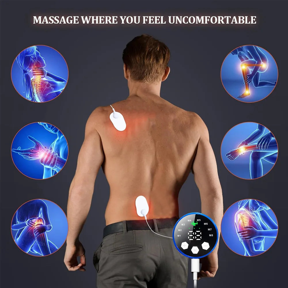 Smart EMS Belt Ab Trainer Waist Massager With Charging Display - For Effective Abdominal And Lumbar Workout