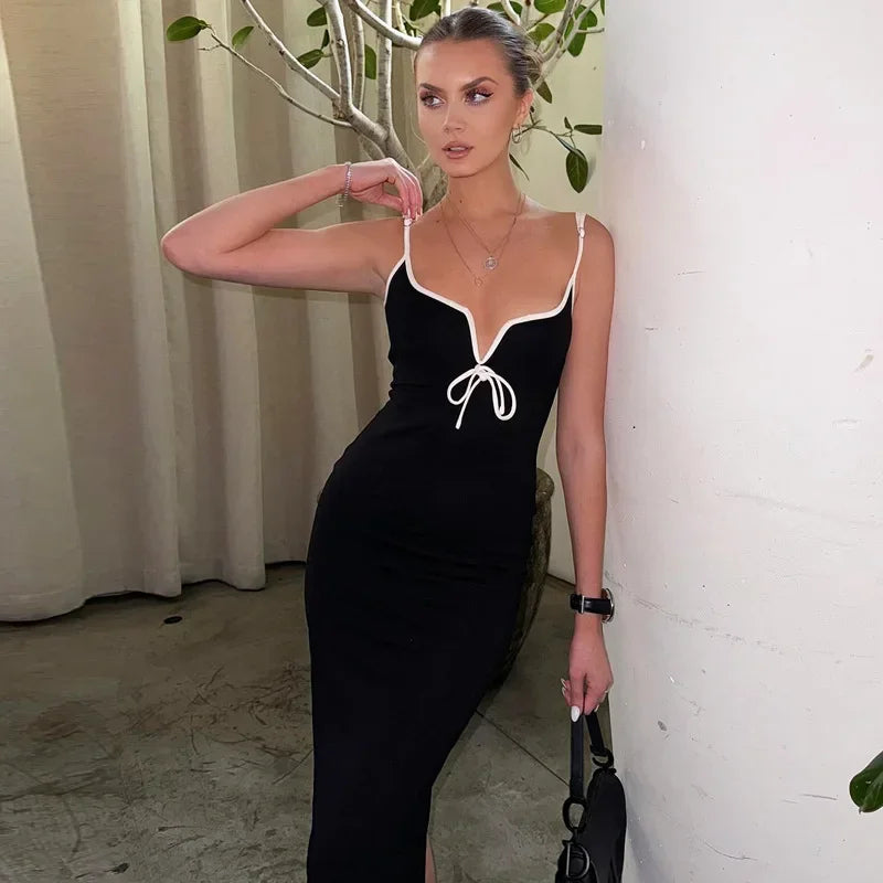 2025 Sexy Dress Women Long Dresses Sleeveless Clubwear Evening Party Dress Bodycon Holiday Night Club summer Dress Robe Female