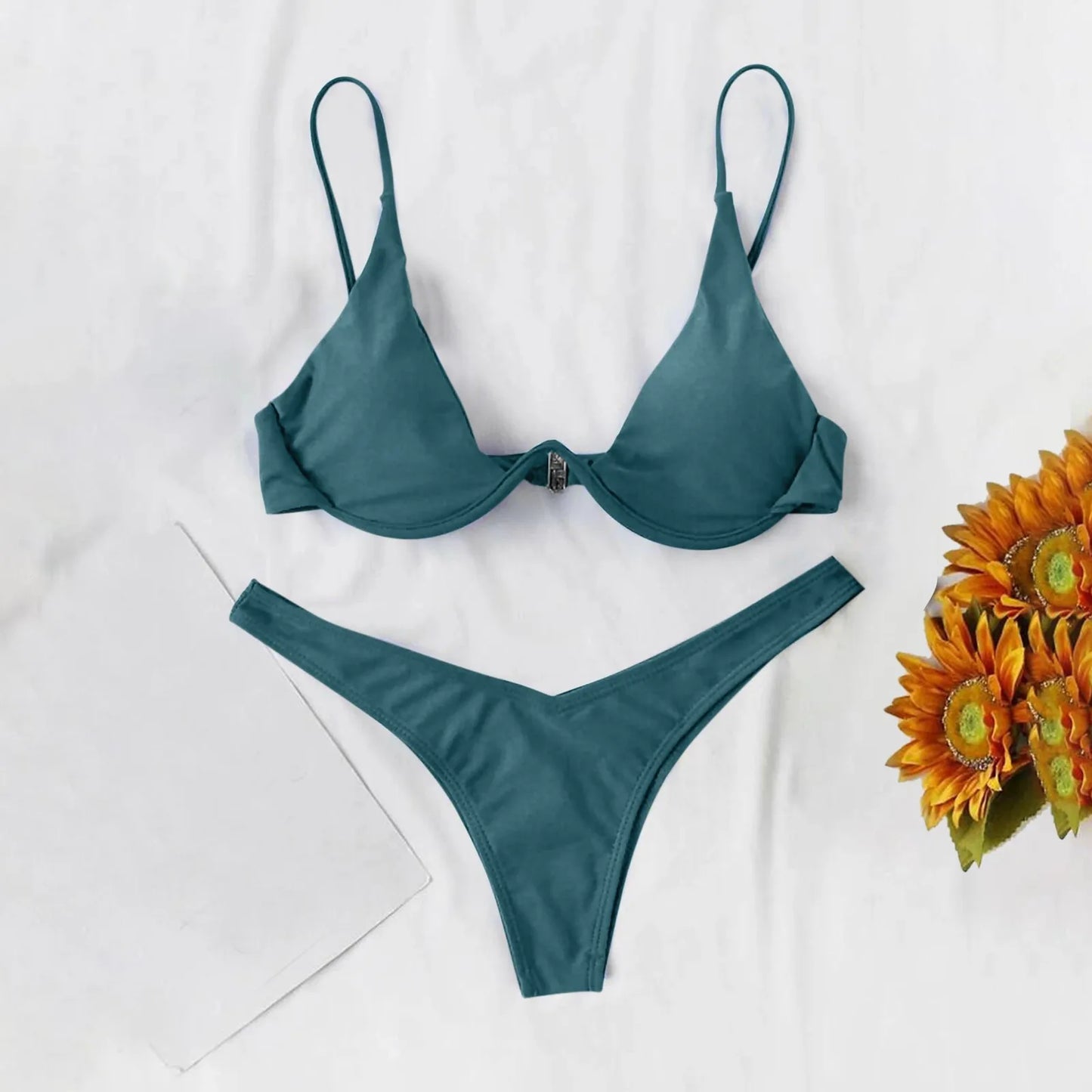 2025 Sexy Bikini Swimsuit Low Waisted Beach Bathing Suit   Brazilian Swimwear Two Pieces Sale