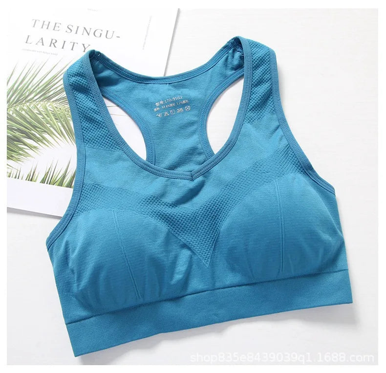 Women Sports Bra Top Push Up Fitness Yoga Bra Underwear Sport Tops For Women Breathable Running Vest Gym Wear