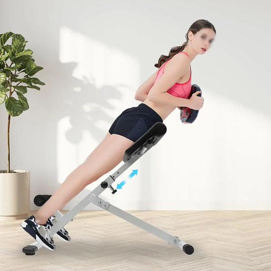 Roman Chair Hyper extension Bench, Adjustable Length Back Extension Bench Machine for Home Gym Fitness, Multi-Functional Bench